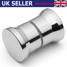 Chrome Shower Door Handle Knob