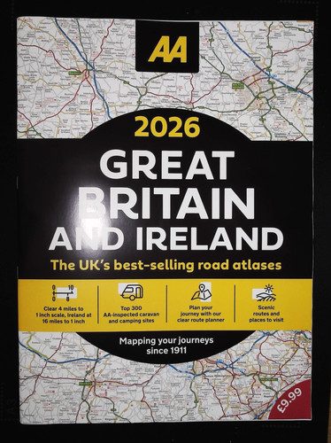 Road atlas britain 2026 map - aa,