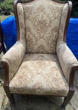 Antique Upholstered Wooden
