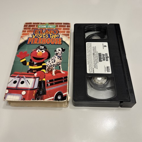 Elmo visits the firehouse vhs - elmo,