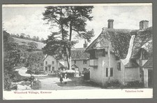 Vintage postcard Winsford Village, Exmoor, Somerset. pmk Exeter 1904