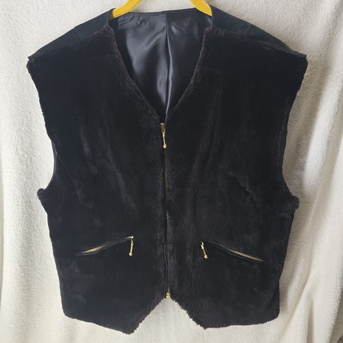 Women black faux - faux, front