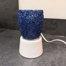 Scentsy Dare To Dream Blue Glitter Mini Warmer With Tabletop Base Rrp £42