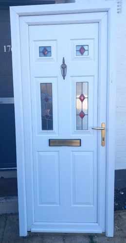 Upvc door white - upvc, double