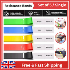 Resistance Bands Exercise Sports Loop Fitness Home Gym Yoga Latex Set Or Singles