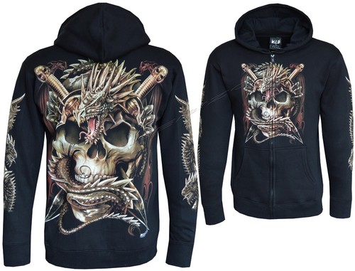 Zip hoodie raging - raging, dragon