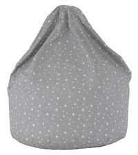 Bean Lazy ® 100% Cotton Child Size Grey Stars Bean Bag with Filling