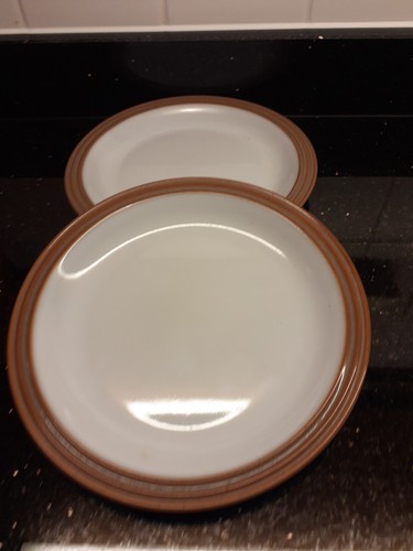 Denby greystone tea plates - plates, x