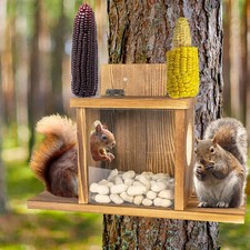 Durable Wooden Squirrel Feeder