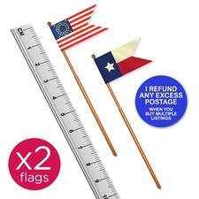 2 X GUIDON FLAGS US Civil War