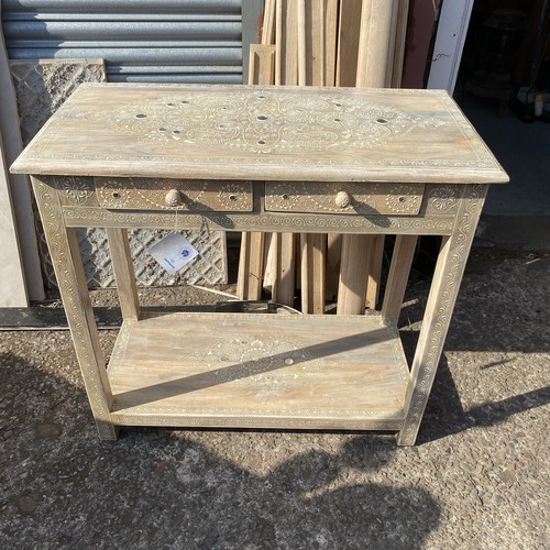 Indian hand painted console - hand,