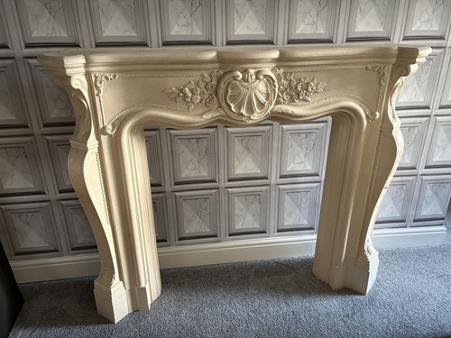 Fire place mirror - fire, mirror,