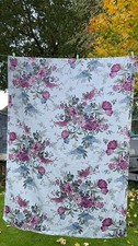 Dorma Wildflower Mauve Single Duvet Cover Set 100% Cotton Floral Good Condition