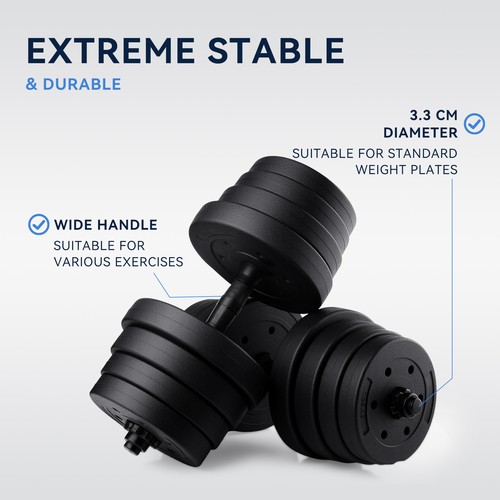 Adjustable 30kg weight set - 30kg,