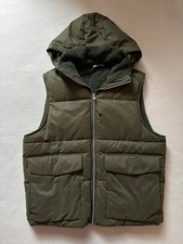 Zara khaki green hooded gilet