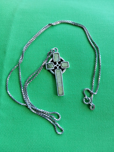 Silver connemara marble - silver, celtic