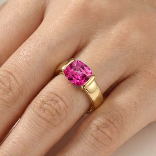 Pink sapphire cushion - 2.2,