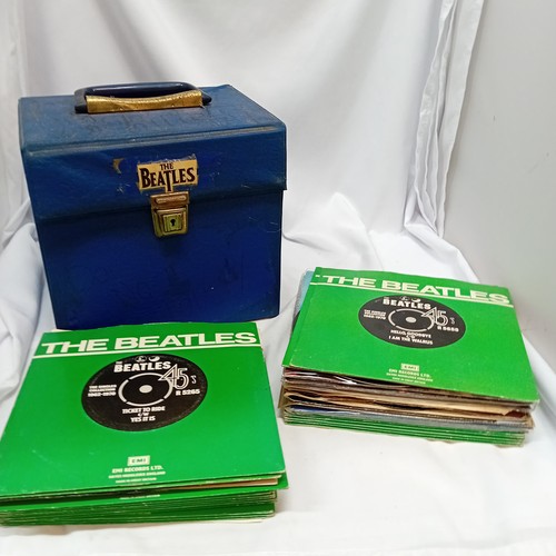 Emi vinyl singles blue case - blue,