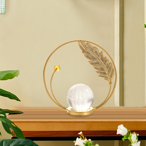 Crystal ball sculpture - crystal,