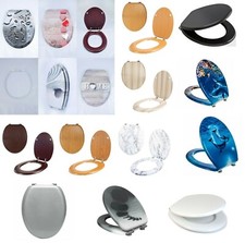 Novelty Designs Print Toilet Seat Mdf Wc Loo Seats Strong Silver Hinges Fitting