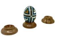 Set of 3 Wooden Easter Egg