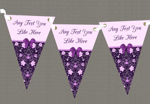 Purple lilac floral - purple,