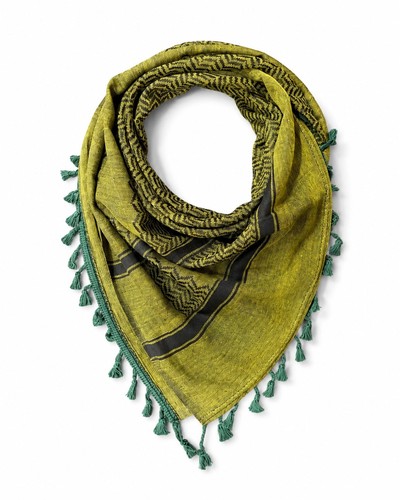 Olive green black - green, keffiyeh