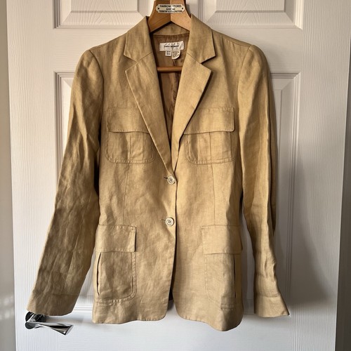 Zara linen safari - zara, blazer