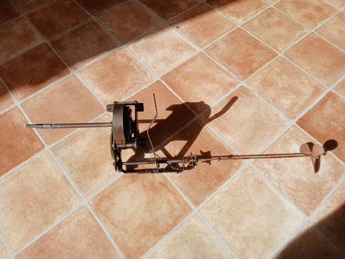 Clockwork model boat motor - clockwork,