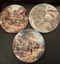 Set of 3 Wedgwood Plates, Country Days Limited Editions by Chris Howells