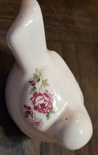 5" Ceramic Bird Floral Garden