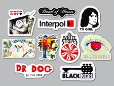 Indie Rock Vinyl Sticker Lot