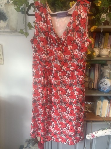Autonomy red stretch floral - red,