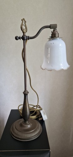Vintage brass table - lamp, with