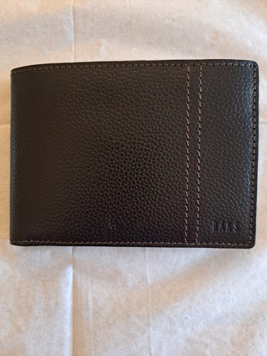Daks mens leather wallet dark - wallet,