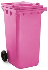 Pink Wheelie Bin - 240 Litre - High Quality Council Standard