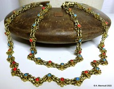 Flower chain necklace kuchi - flower,
