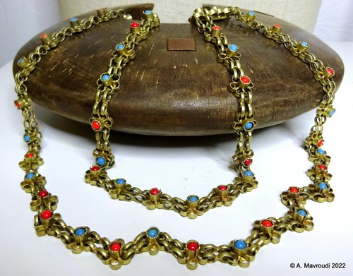 Flower chain necklace - flower,