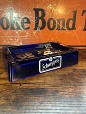 Schweppes Ashtray Green Blue Large Mancave Home Bar Pub Keys Coin Bowl Vintage