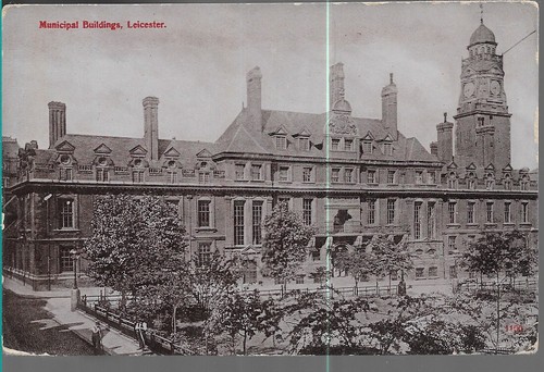 Nice old postcard municipal - -,