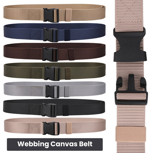 Fashion canvas webbing belt - fashion,