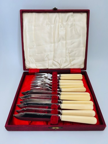 Vintage epns fish knives - epns, &