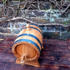 New Solid Oak Barrels, For AGING Spirits,wine,Whiskey, 3L,Medium Charred Inside
