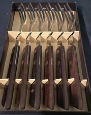 Vintage set six steak forks