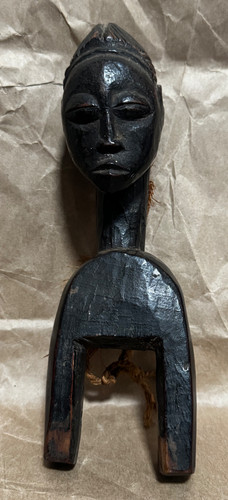 Antique dark wood - , carved