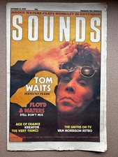 TOM WAITS SOUNDS MAGAZINE OCTOBER 17 1987 -TOM WAITS COVER + FEATURE + KREATOR/P