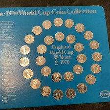 1970 Esso World Cup Coin Collection – Bobby Moore CBE Error – Rare Full Set