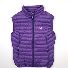 Rab Microlight Vest UK 8 / XS Womens Gilet Bodywarmer Purple Down Filled Outdoor