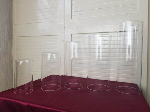 Glass open ended hollow candle - ended,