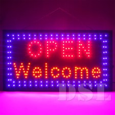 Large bright flashing led open - flashing,